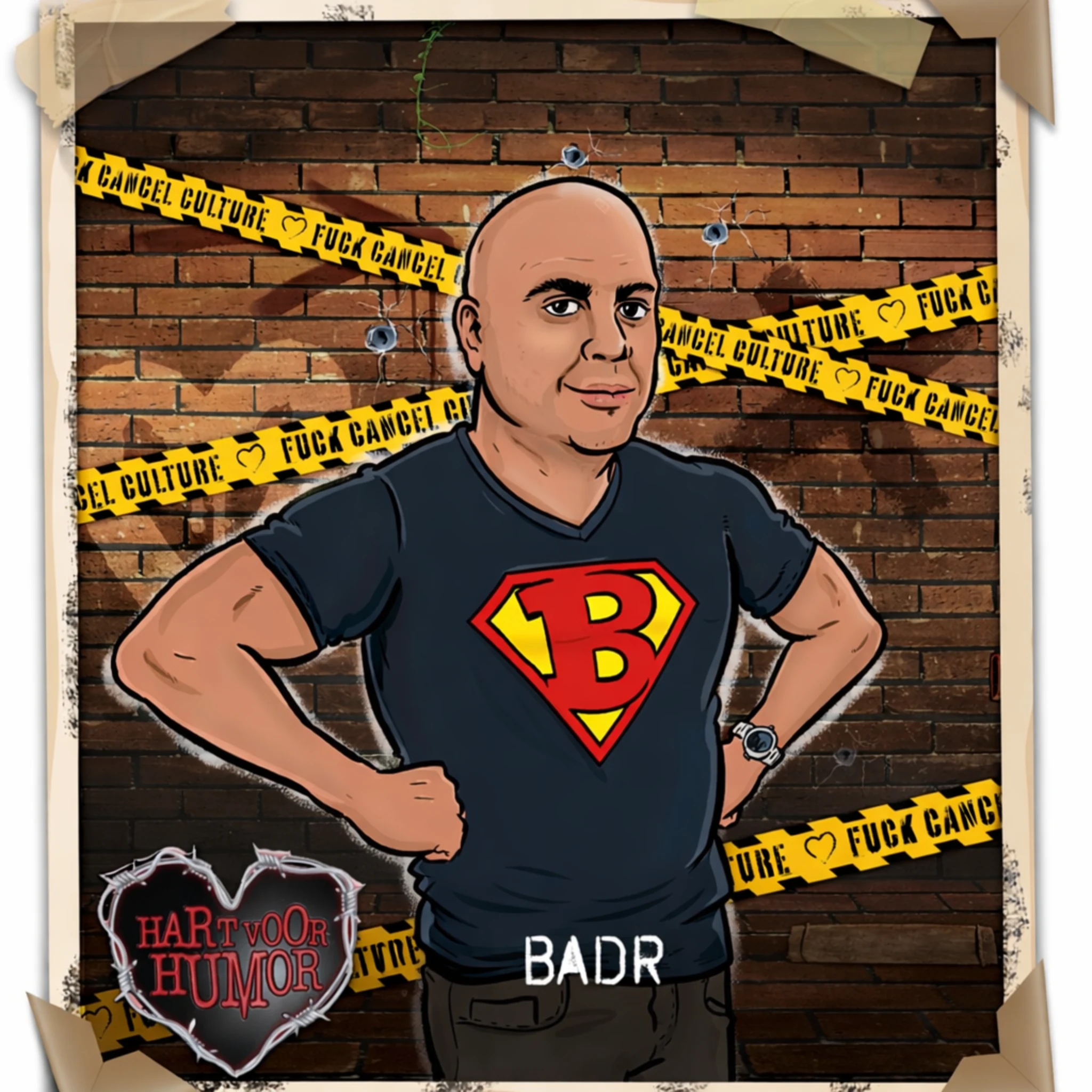 В‍а‍ԁ‍r op het podium gefotografeerd tussen het publiek door.