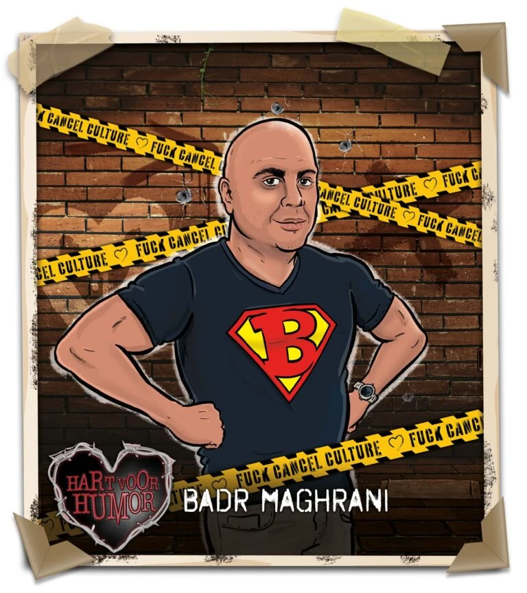 Poster van Badr Maghrani voor Hart voor Humor.