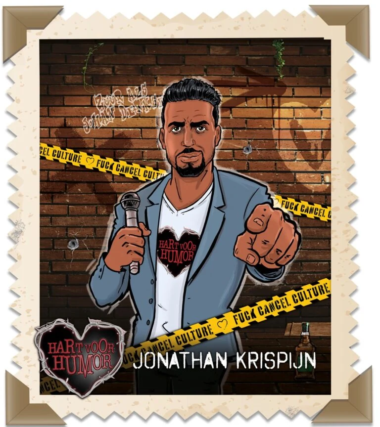 Poster van Jonathan Krispijn voor Hart voor Humor.