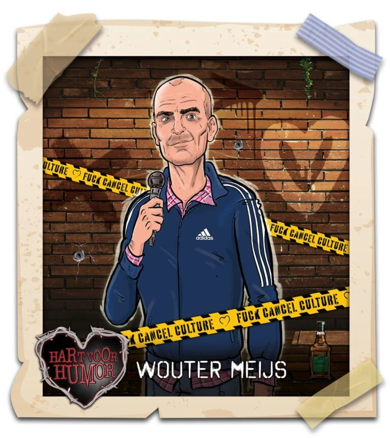 Poster van Wouter Meijs voor Hart voor Humor.