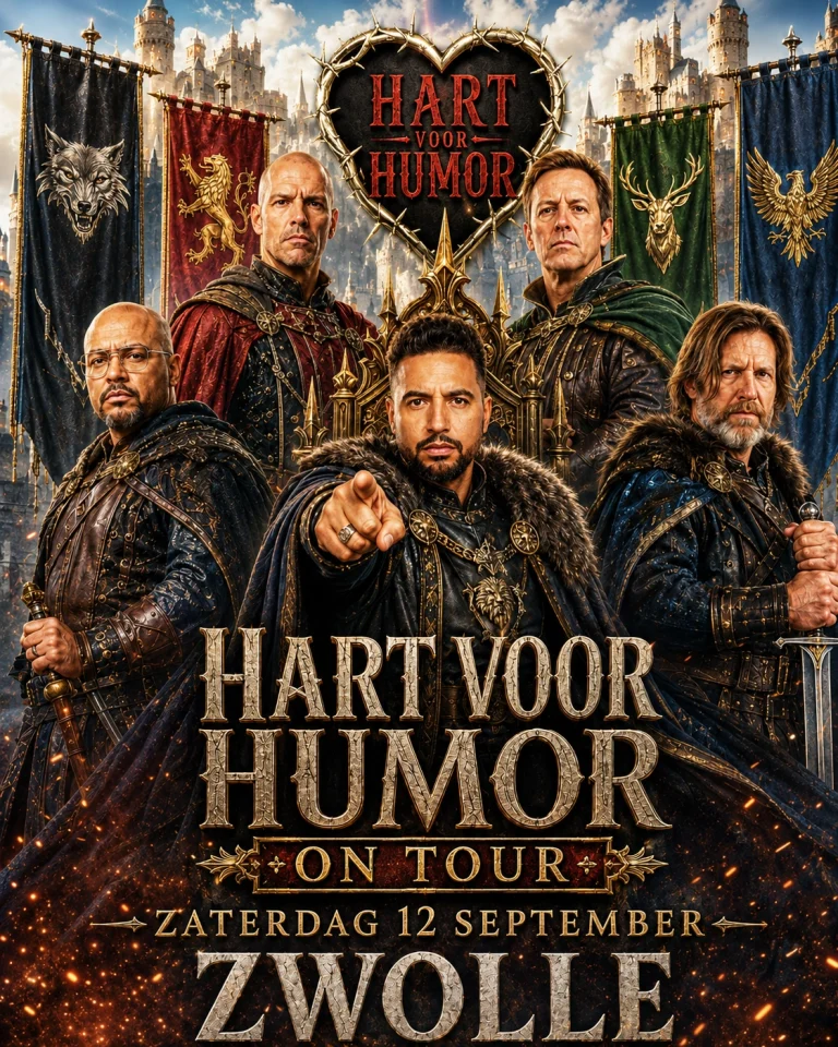 Flyer van Zwolle: Hart voor Humor on Tour (Try Out!) · Zwolle · zaterdag 12 september