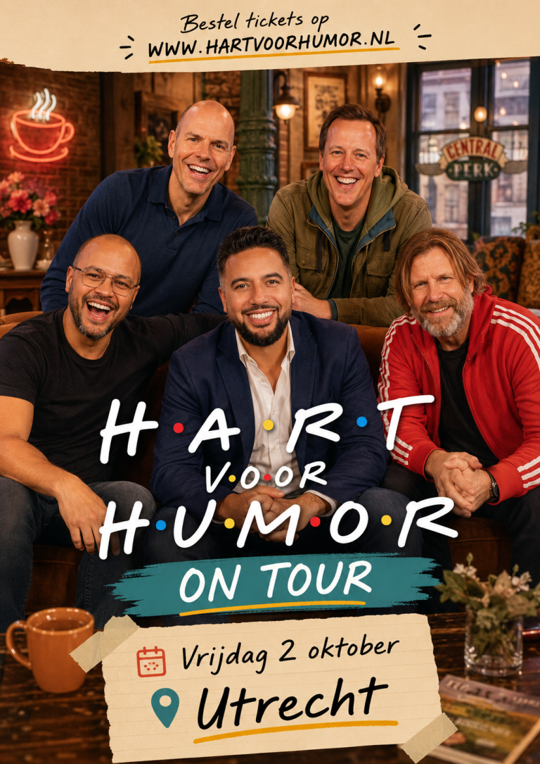 Flyer van Utrecht: Hart voor Humor on Tour (Try Out!) · Utrecht · vrijdag 2 oktober